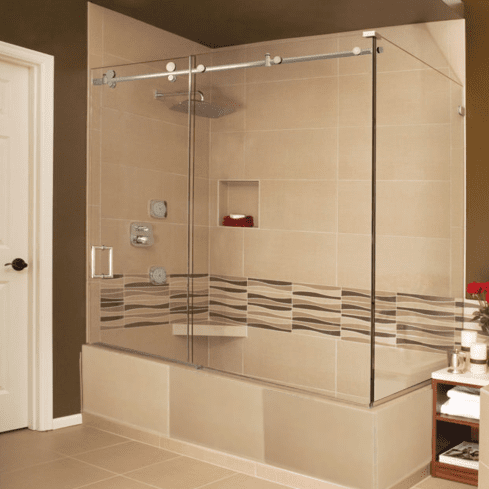 Holcam Eclipse sliding glass bath tub door enclosure - te290