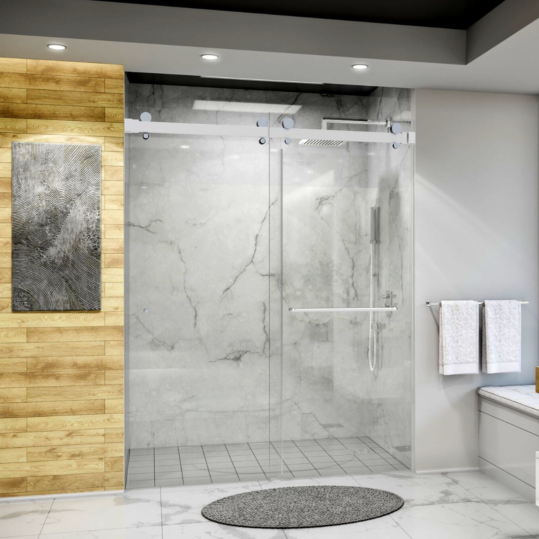 The aesthetic impact of the right shower door