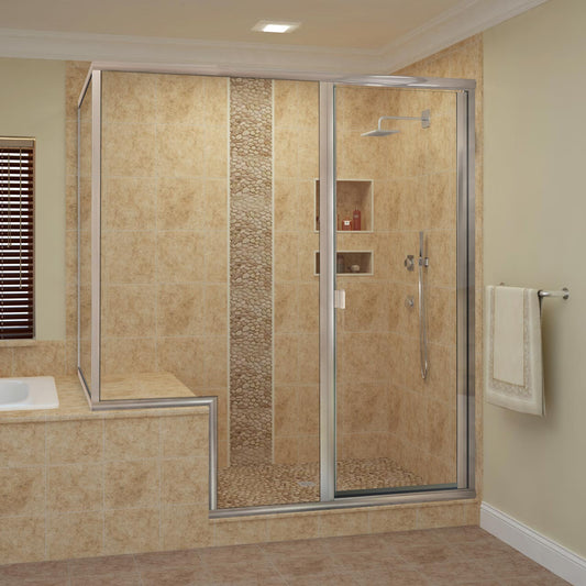 Holcam Distinctive semi- frameless swing shower door - 290