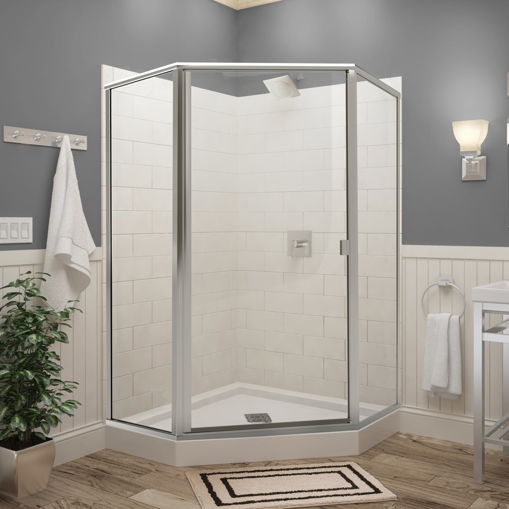 Holcam semi-frameless Glass swing shower door neo angle