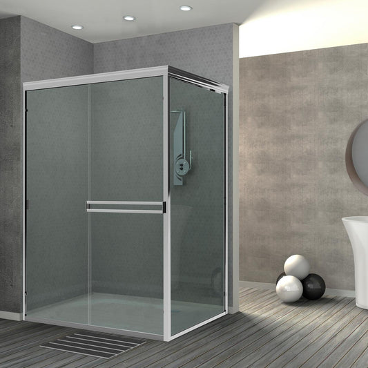 Holcam semi-frameless sliding glass shower door - cse90